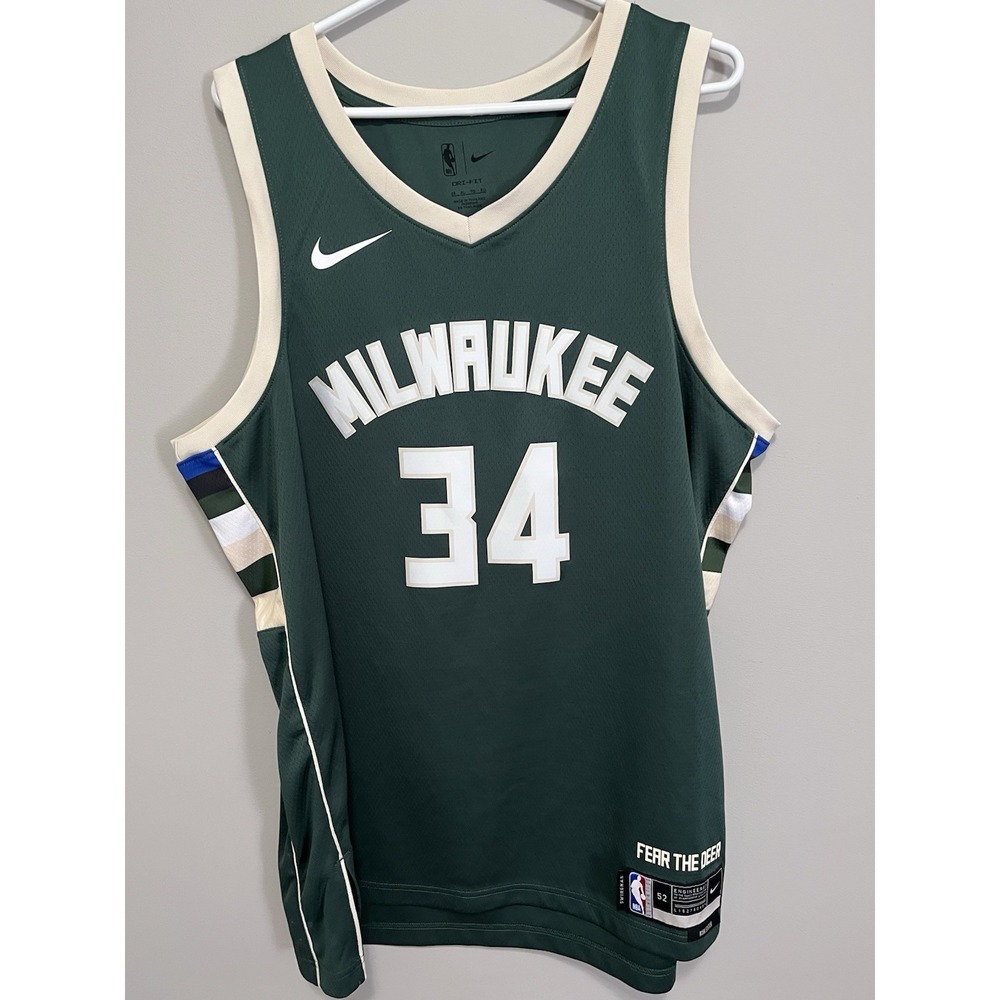 Nike Swingman Milwaukee Bucks Antetokounmpo Jersey Mens XL NBA BasketballNike